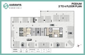 Podium 2 to 4 Floor Plan