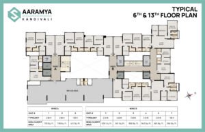 Typical 6th to 13th Floor Plan