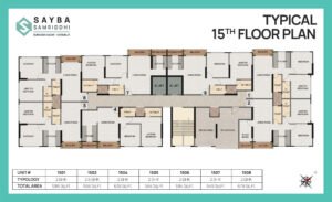 Typical 15th Floor Plan
