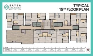 Typical 15th Floor Plan