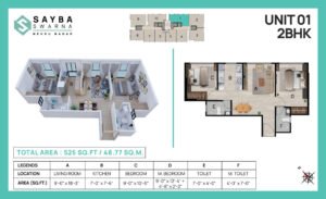 Unit 01 - 2 BHK